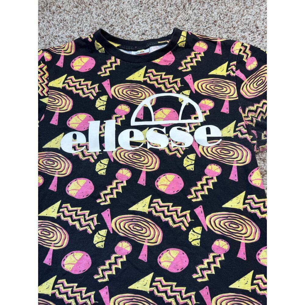 ELLESSE Men's T-Shirt size size Large, Vintage; Heritage Colorful Graphics - Picture 3 of 8